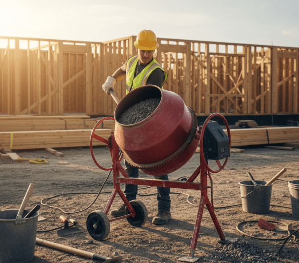 concrete mixer hex cap screw mounting hardware